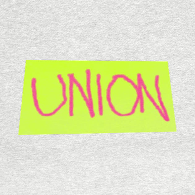 union - pink & green by BrownWoodRobot